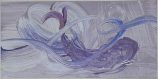 Abstract purple and blue brushstrokes
