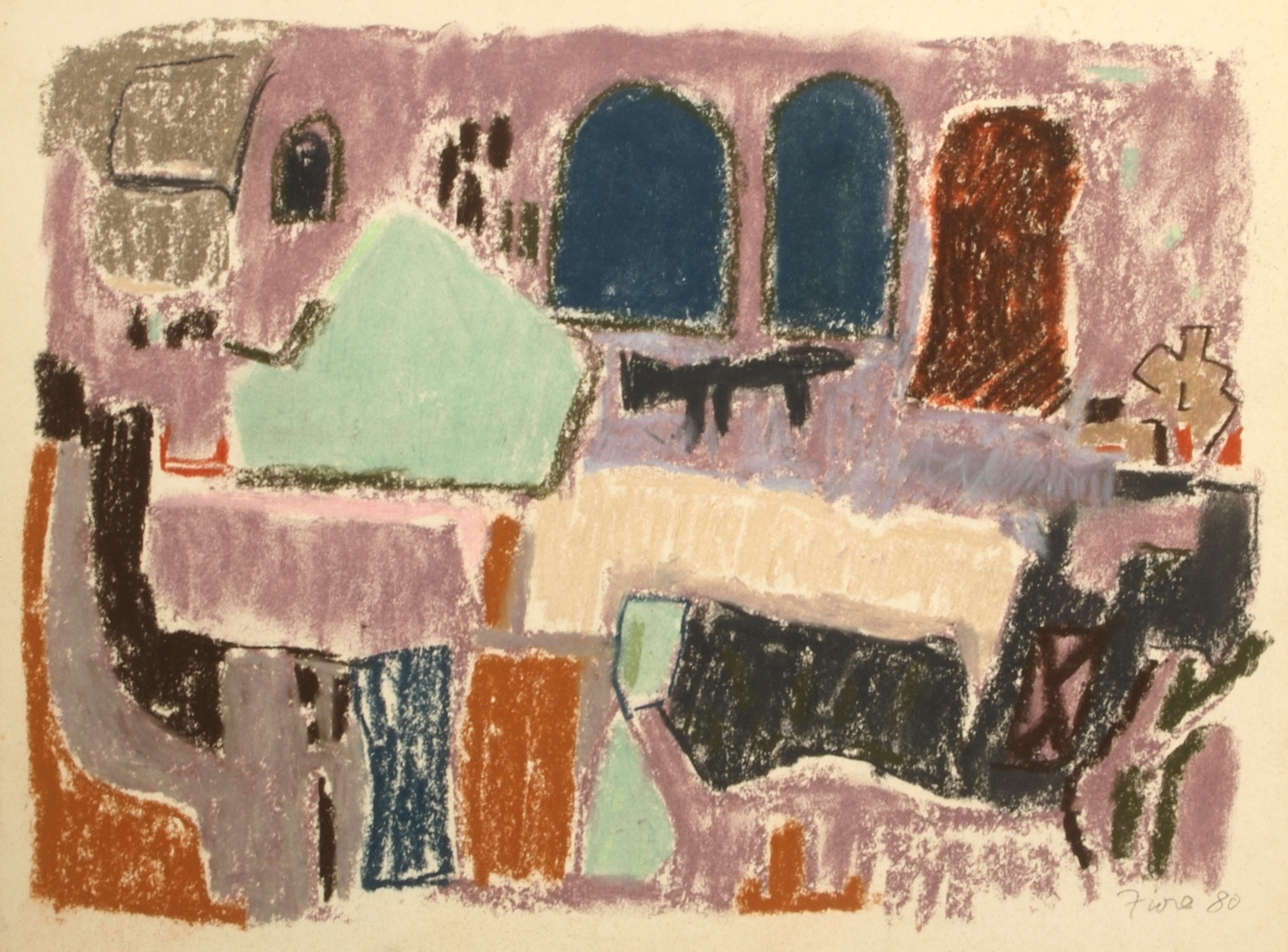   Untitled,  1980 Pastel on paper 9 x 12 inches  Inquire  