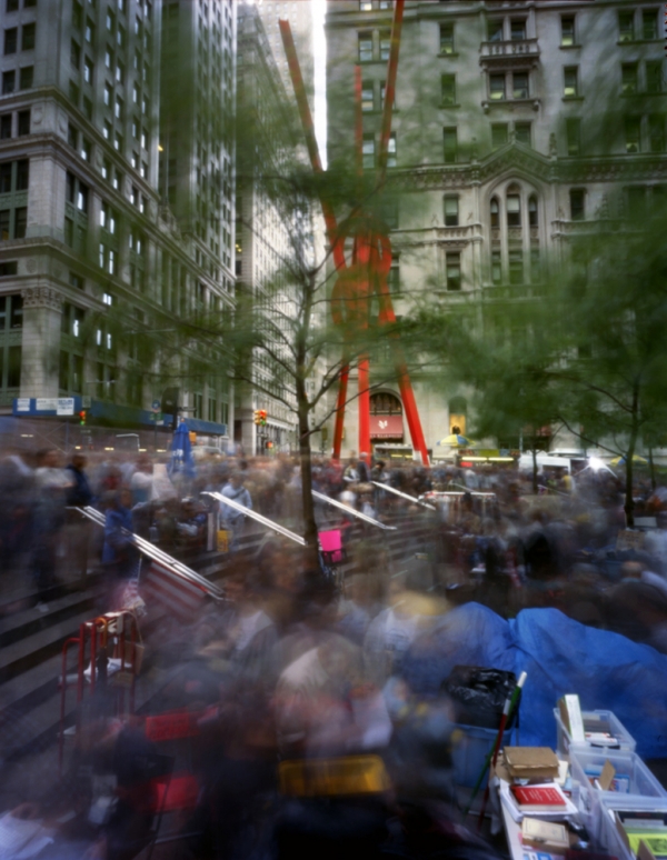 Zuccotti Park during Occupy Wall Street