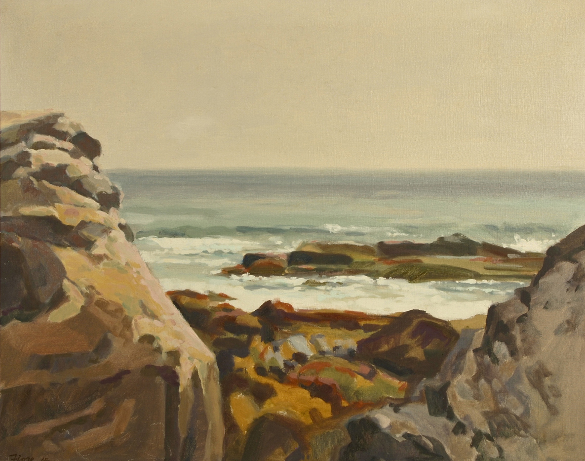 Seascape with rocks