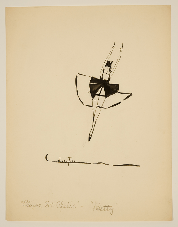 Drawing of woman jumping