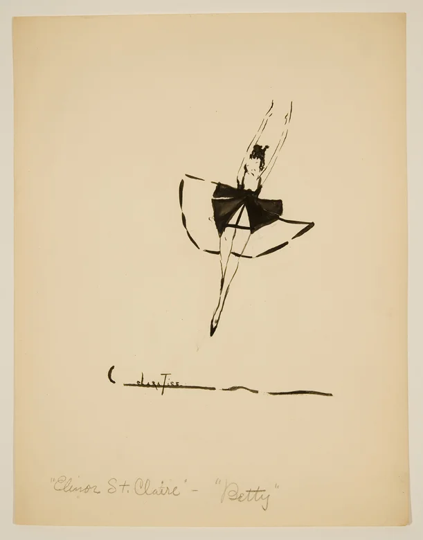 Drawing of woman jumping