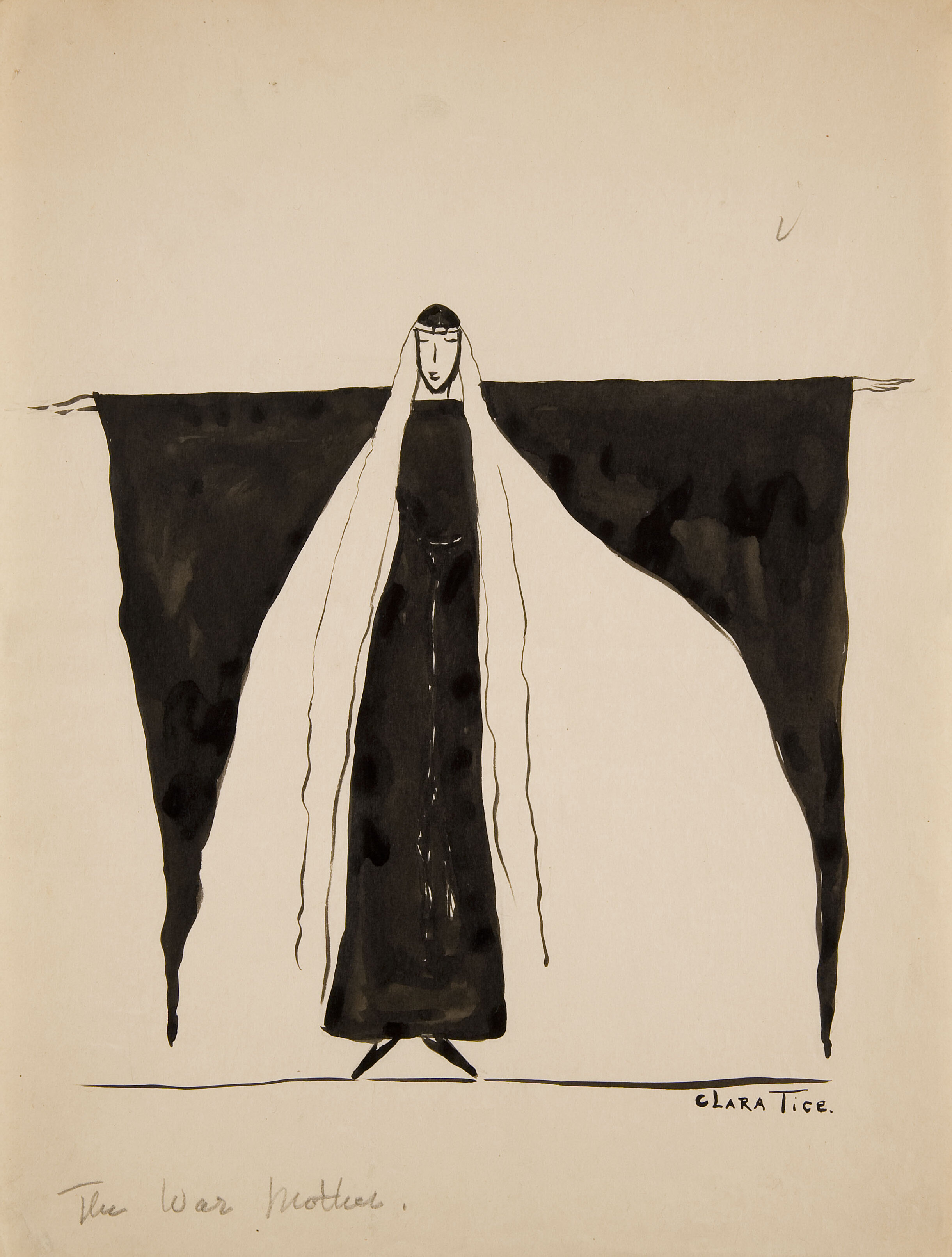 Naughty or Nice? # Dada Drawings by Clara Tice # November 20, 2009 – # January 15, 2010 &lt;alt: Woman wearing headdress&lt;/&gt;