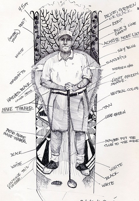 Tim Jaeger, Concept Sketch of Dr. Bob, 2007