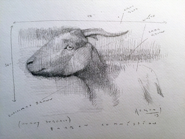 Tim Jaeger, Goat Study, 2015