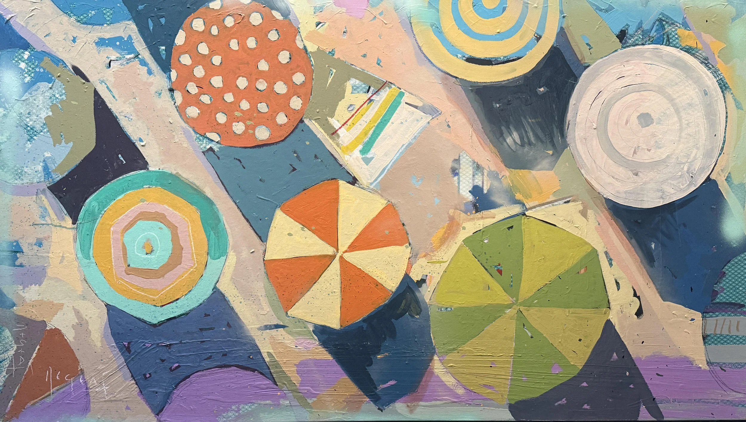TIM JAEGER, SERENE SHORES, 2025
70" x 40", acrylic + oil on canvas