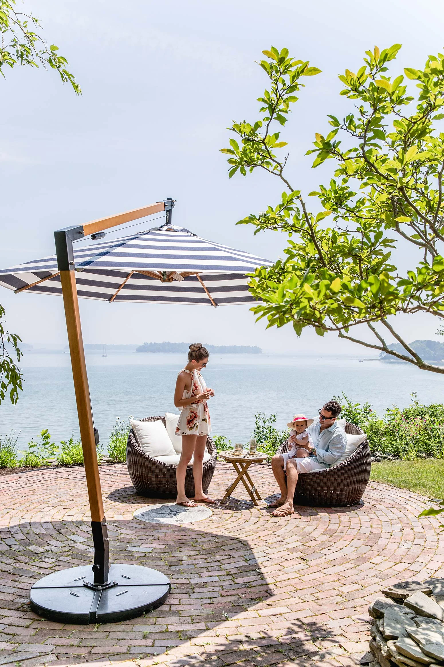 Wolfe's Neck, Freeport, Maine, Patio with Family Ocean View.jpg