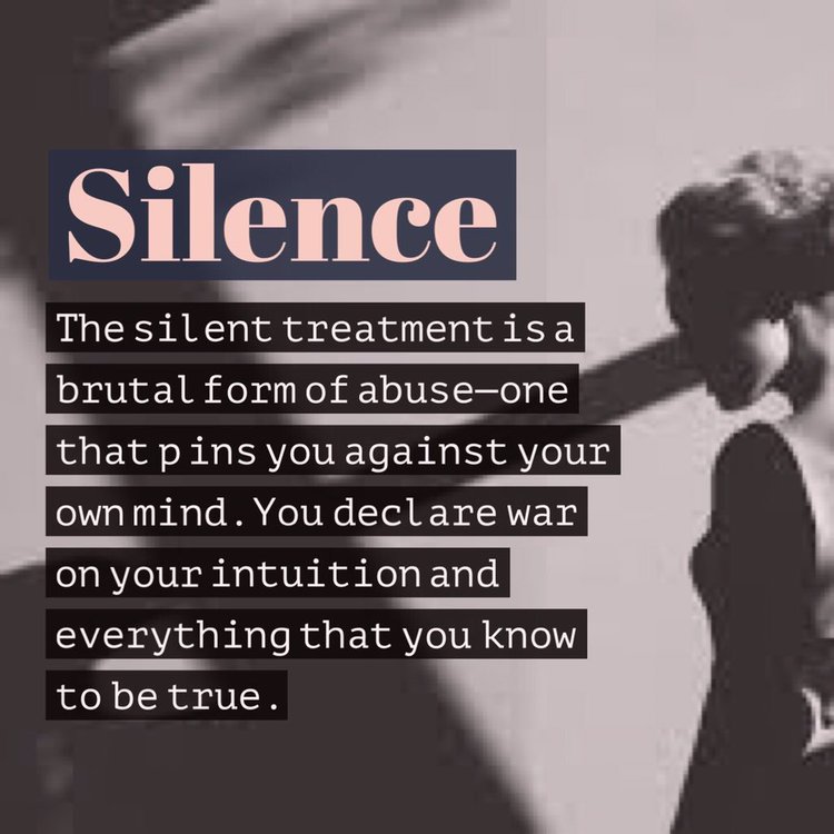 Silent give treatment men the why The Silent