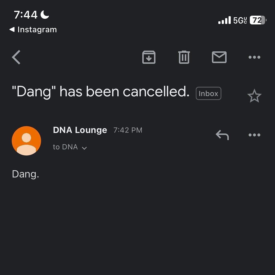 San Francisco&hellip; our next date at DNA Lounge is cancelled. But do not worry.
We have an amazing new venue we will be taking over in June. 
Stay tuned for announcement! 
We will be back very very soon 🙌🪩