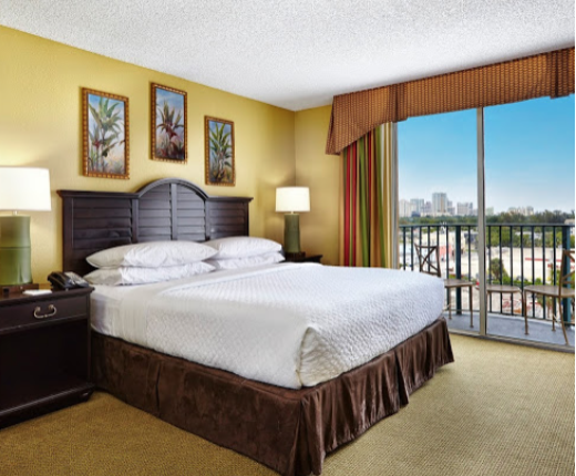 Choose from one king bed or two double beds.