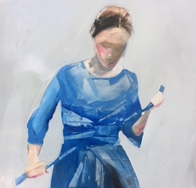 Girl with Blue Dress