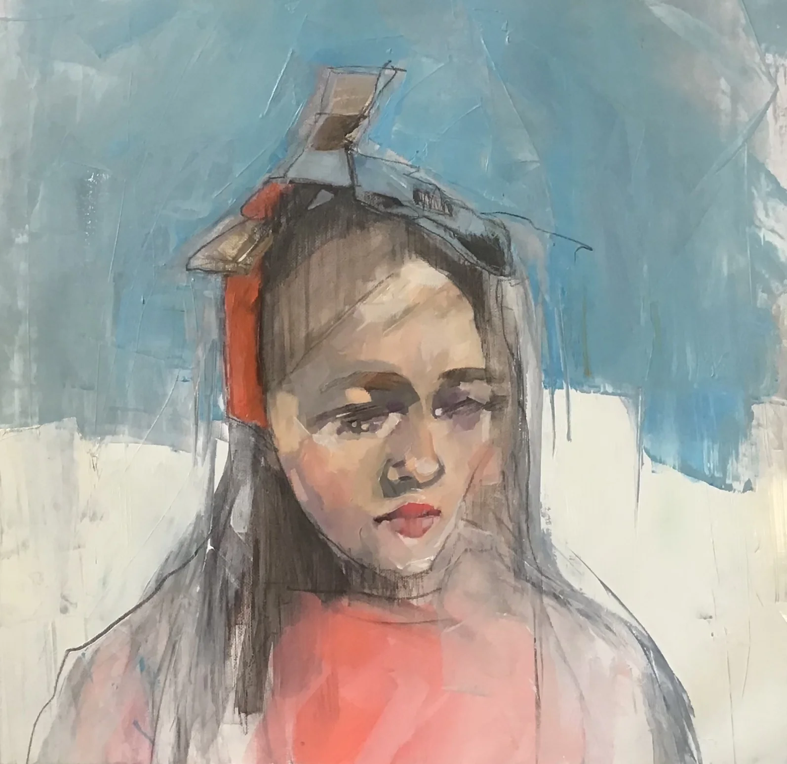 Girl with Ribbon Hat
