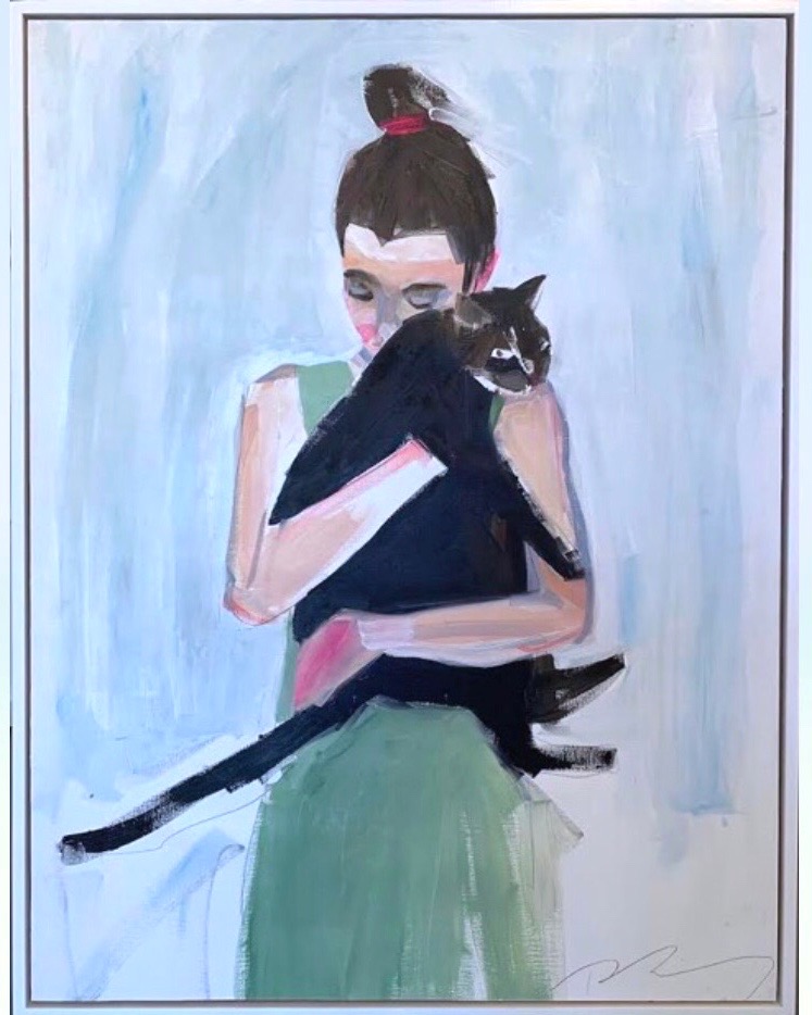 Girl with Cat