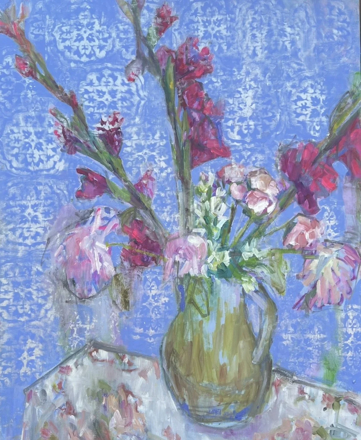 Gladiolus and Peonies