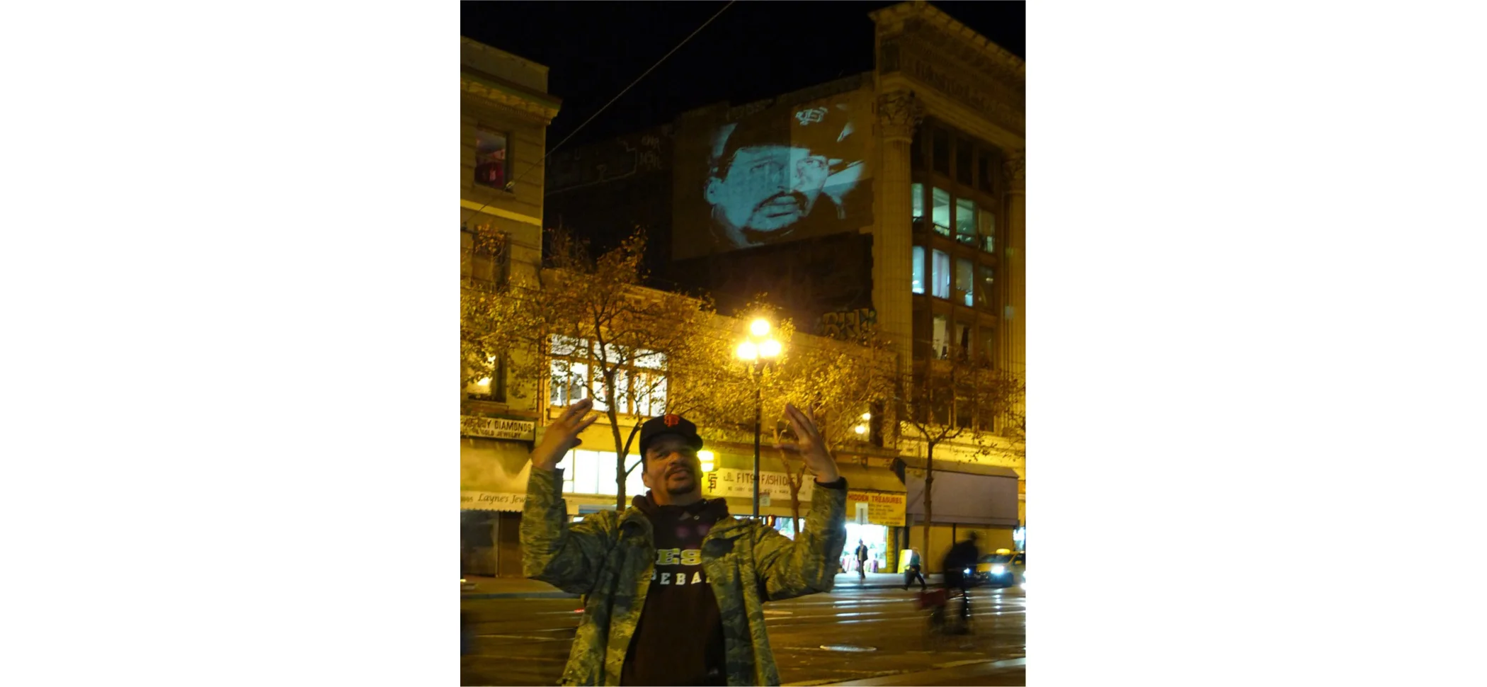 FACES by Theo Watson in Lights On Market Street