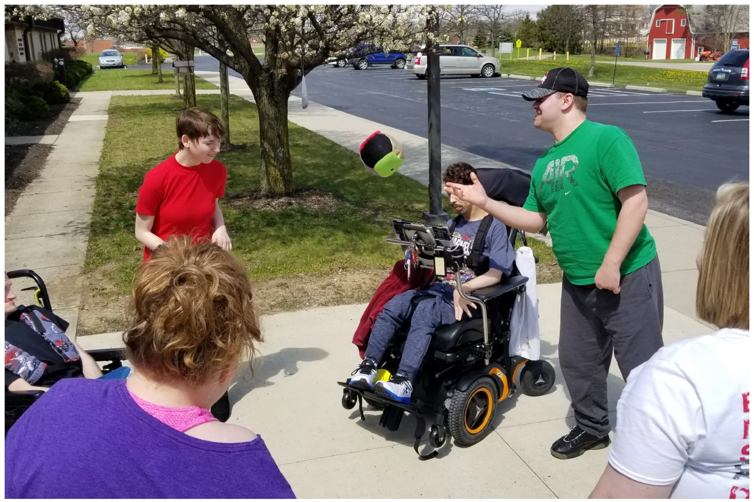 ADS members enjoying a game outside