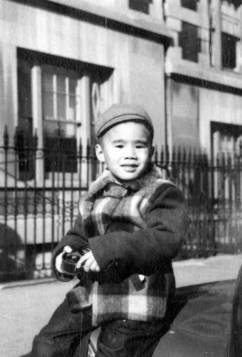 Wu and Yuan's son Vincent as a child in New York City.