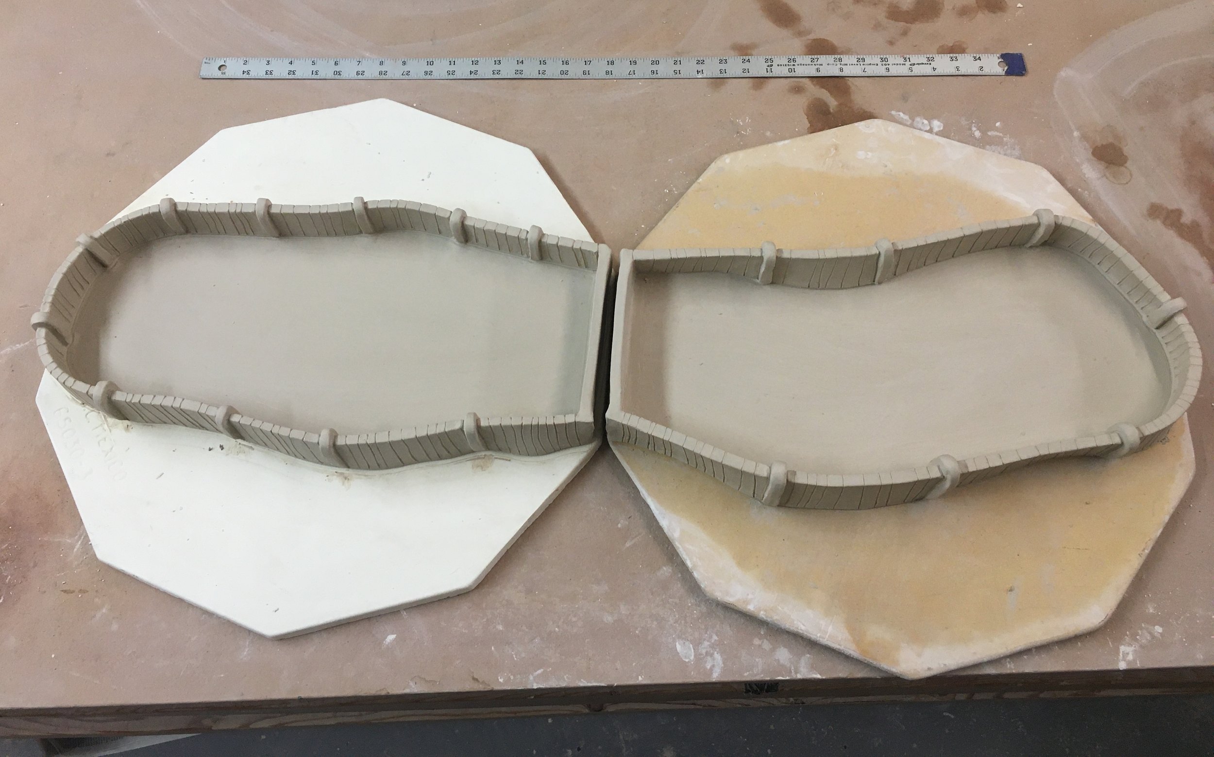 Sculpting a Long Porcelain Pool