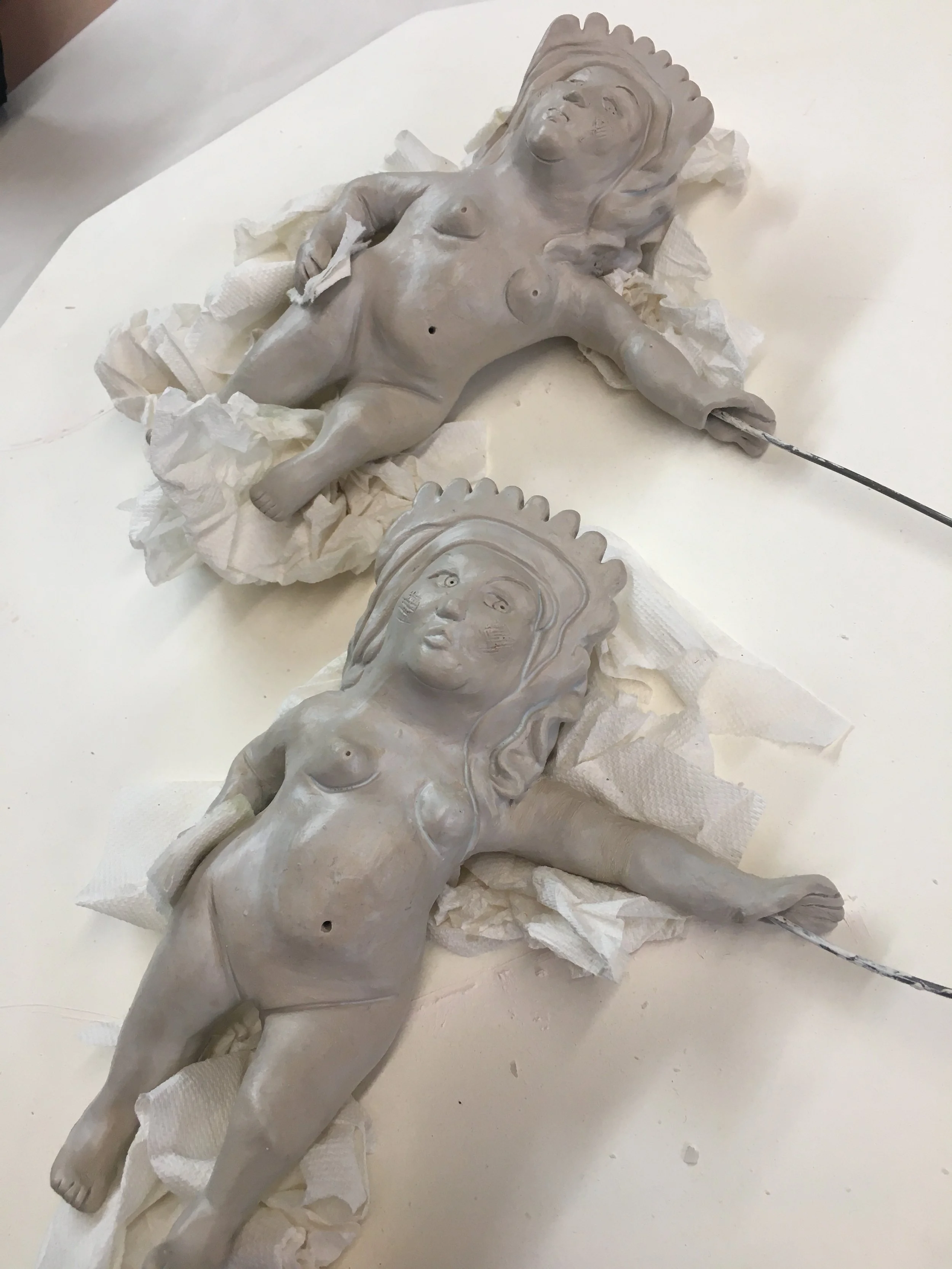 Sculpting Nymph Legs and Arms