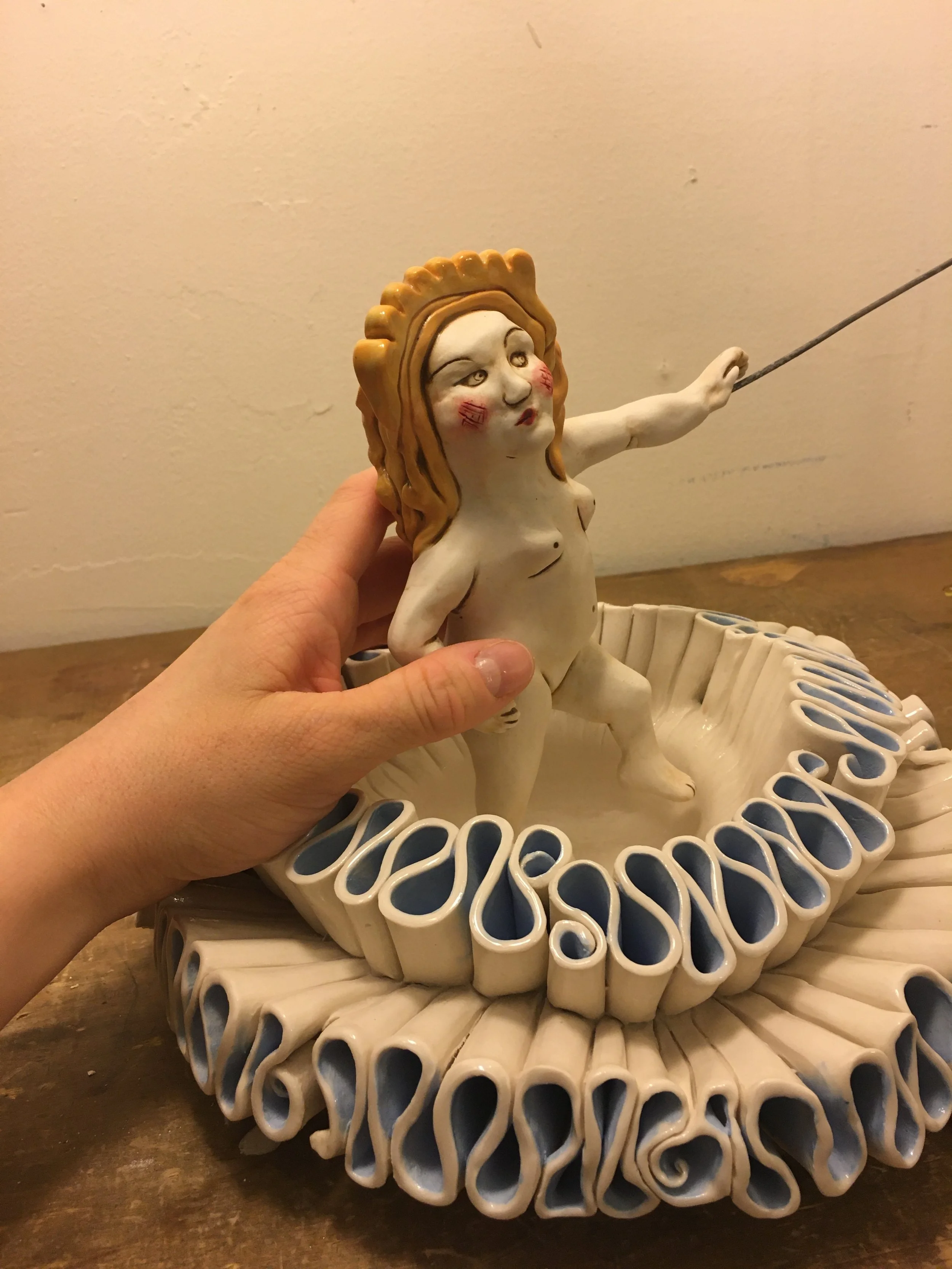 Nymph glaze firing