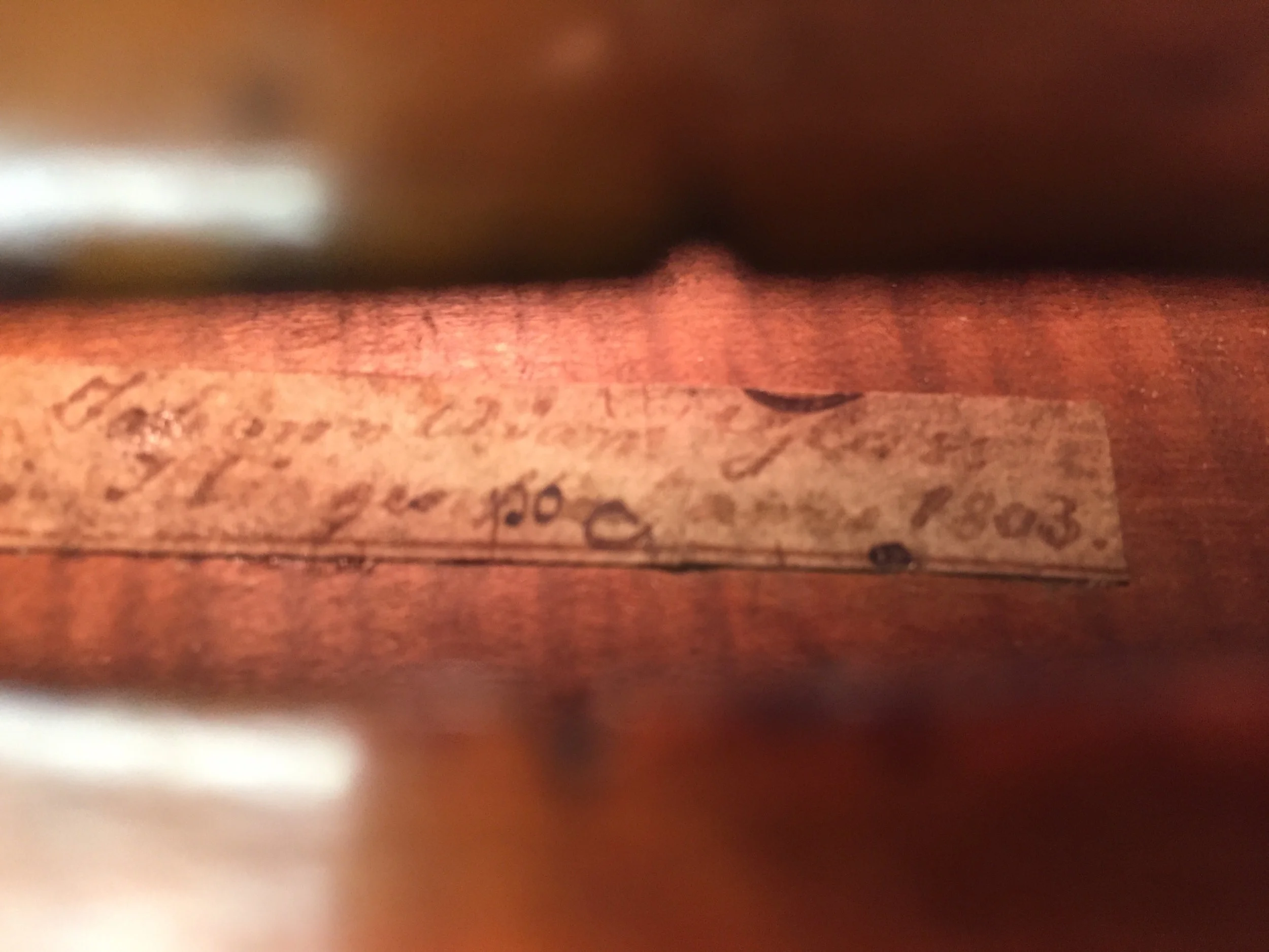 Tulsa Strings Violin Shop -Johann Glass 1803 Violin Label.jpg