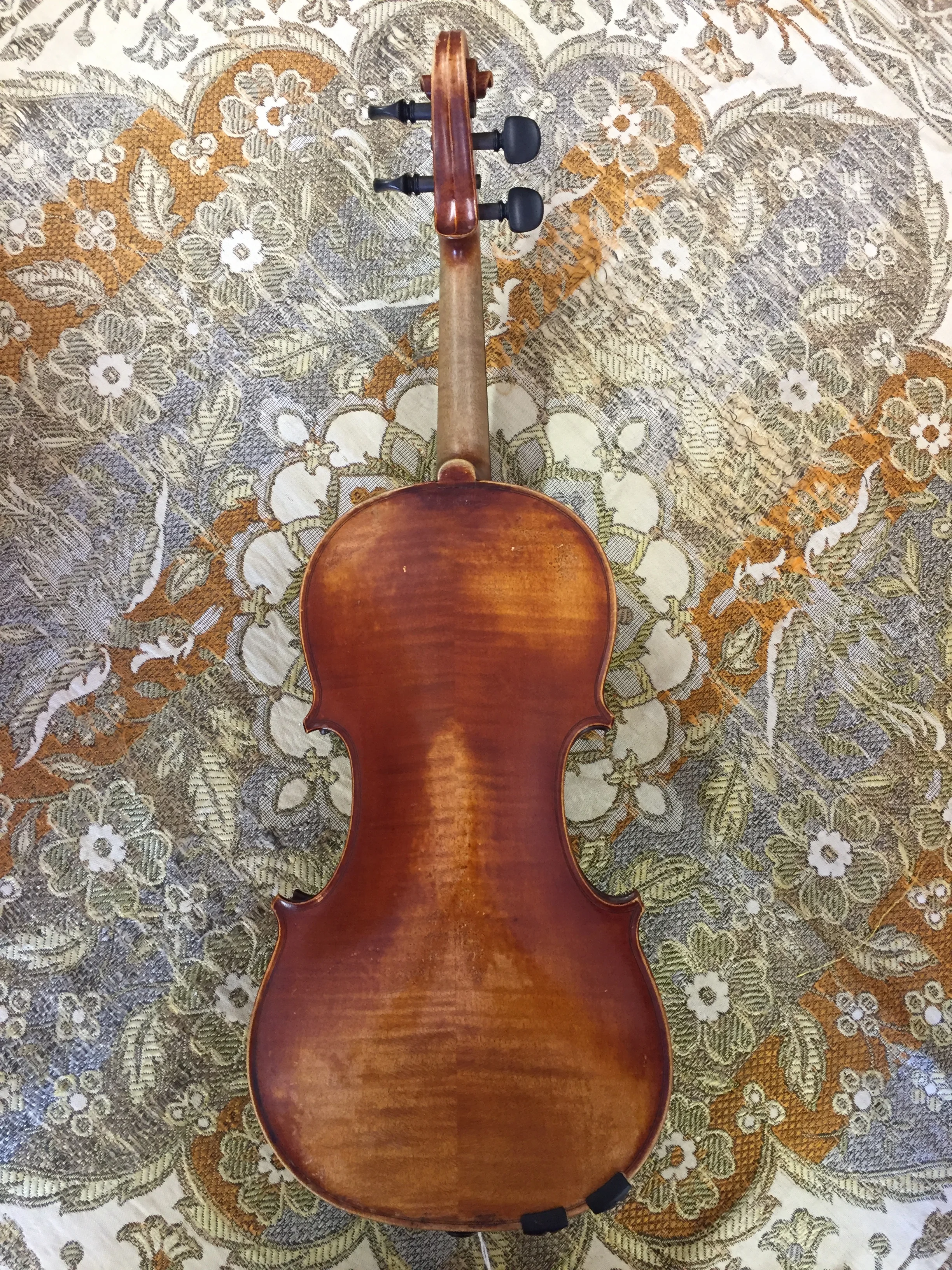 Tulsa Strings Violin Shop - 3:4 Kochendorfler Violin Back.JPG
