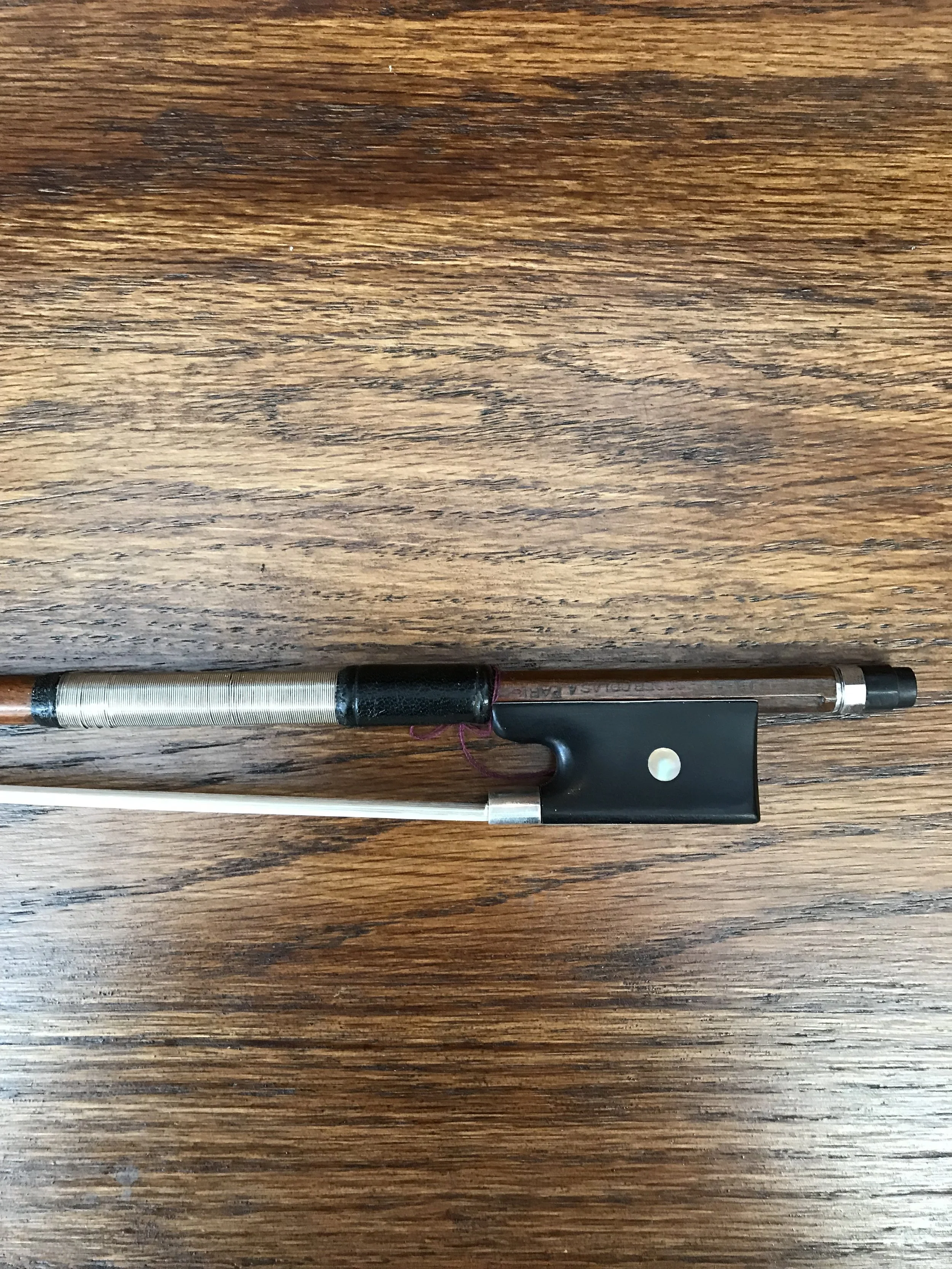 Tulsa Strings Violin Shop - Prosper Colas Paris Violin Bow Frog.jpg