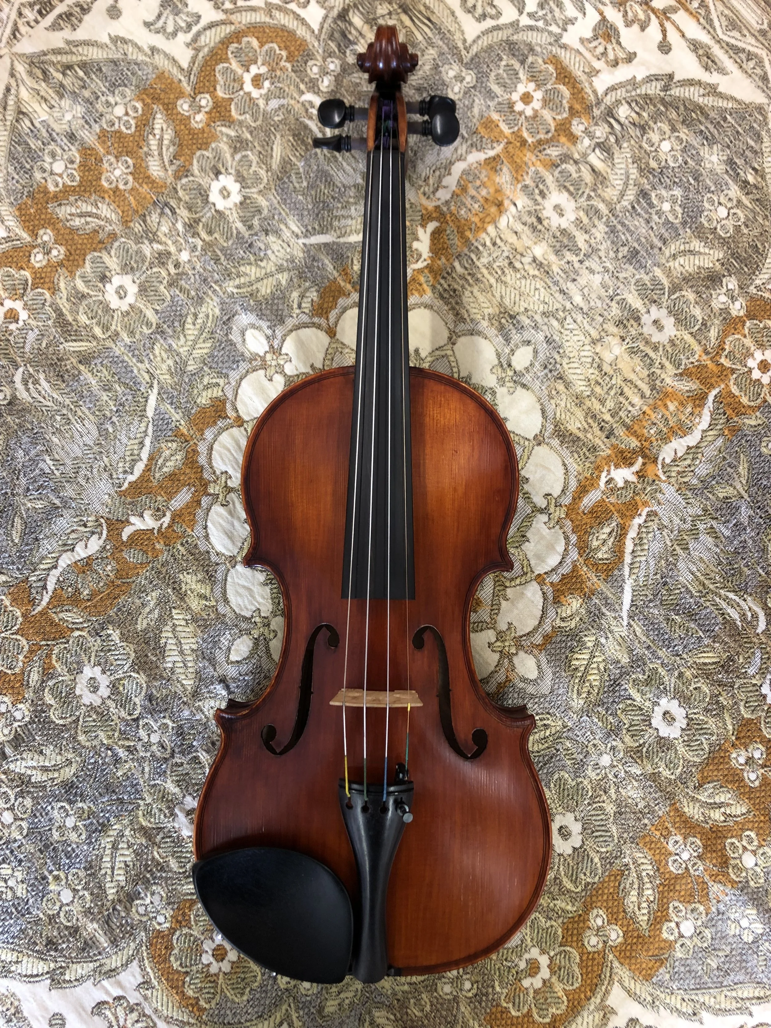 Tulsa Strings Violin Shop - Wilhelm Klier Guarneri Model Violin Germany 2002 Top.jpg
