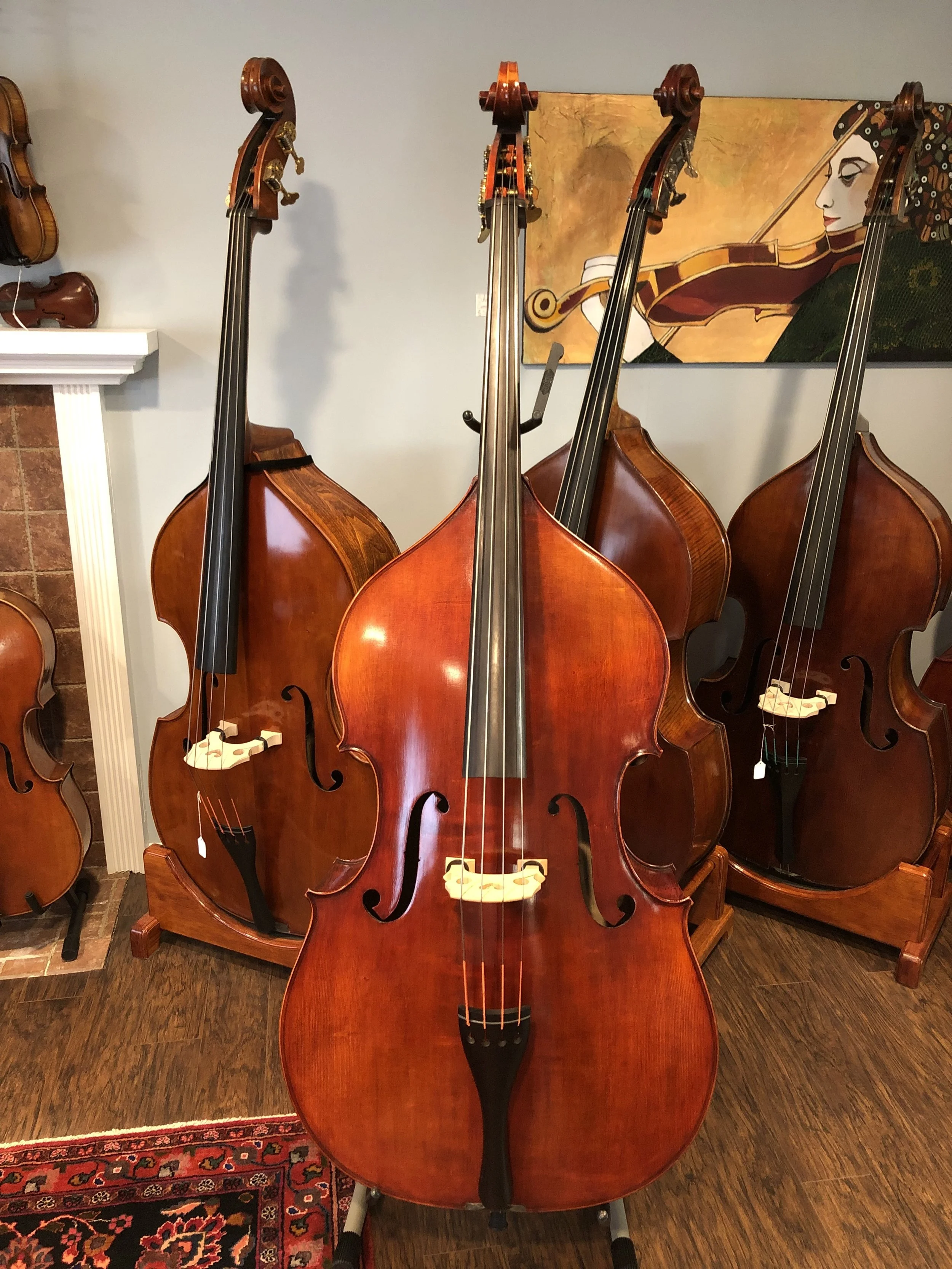 Tulsa Strings Violin Shop -3:4 VB305 Eastman Model 305 Bass Back.jpg