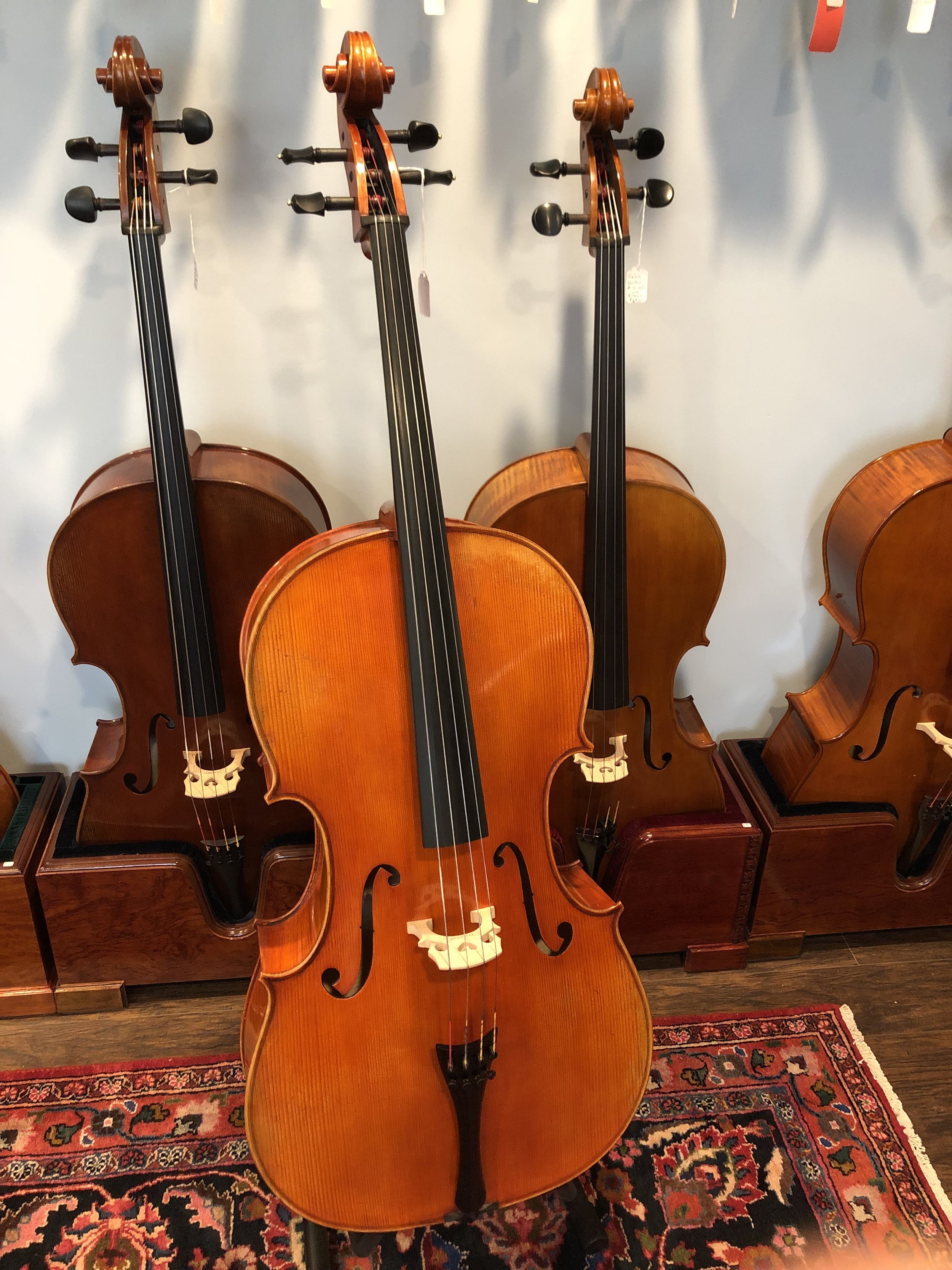 Tulsa Strings Violin Shop - Frederich Wyss 703 Cello Top.jpg