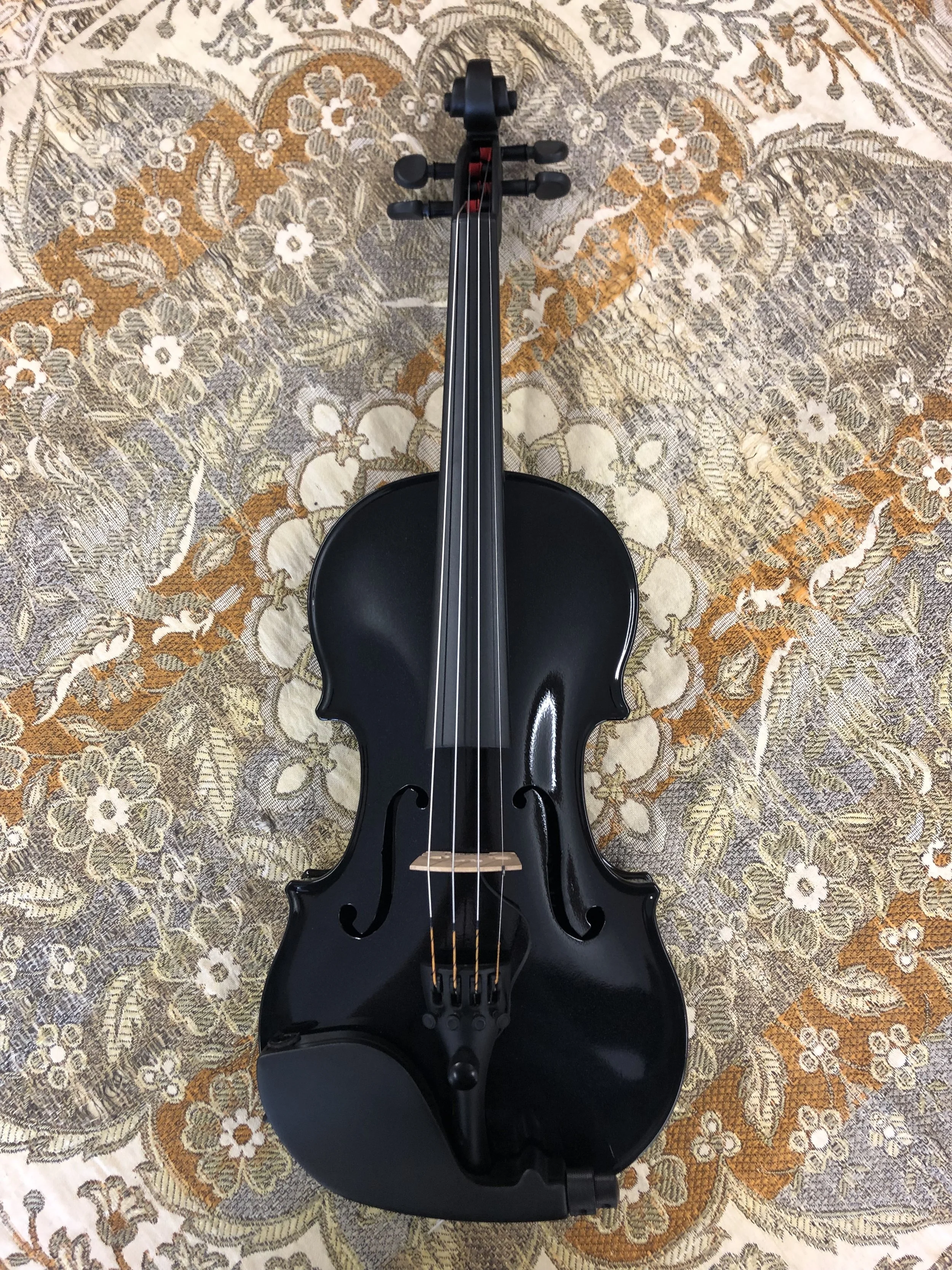 Tulsa Strings Violin Shop - Glasser NY Acoustic:Electric 4-String Violin Black Top.jpg