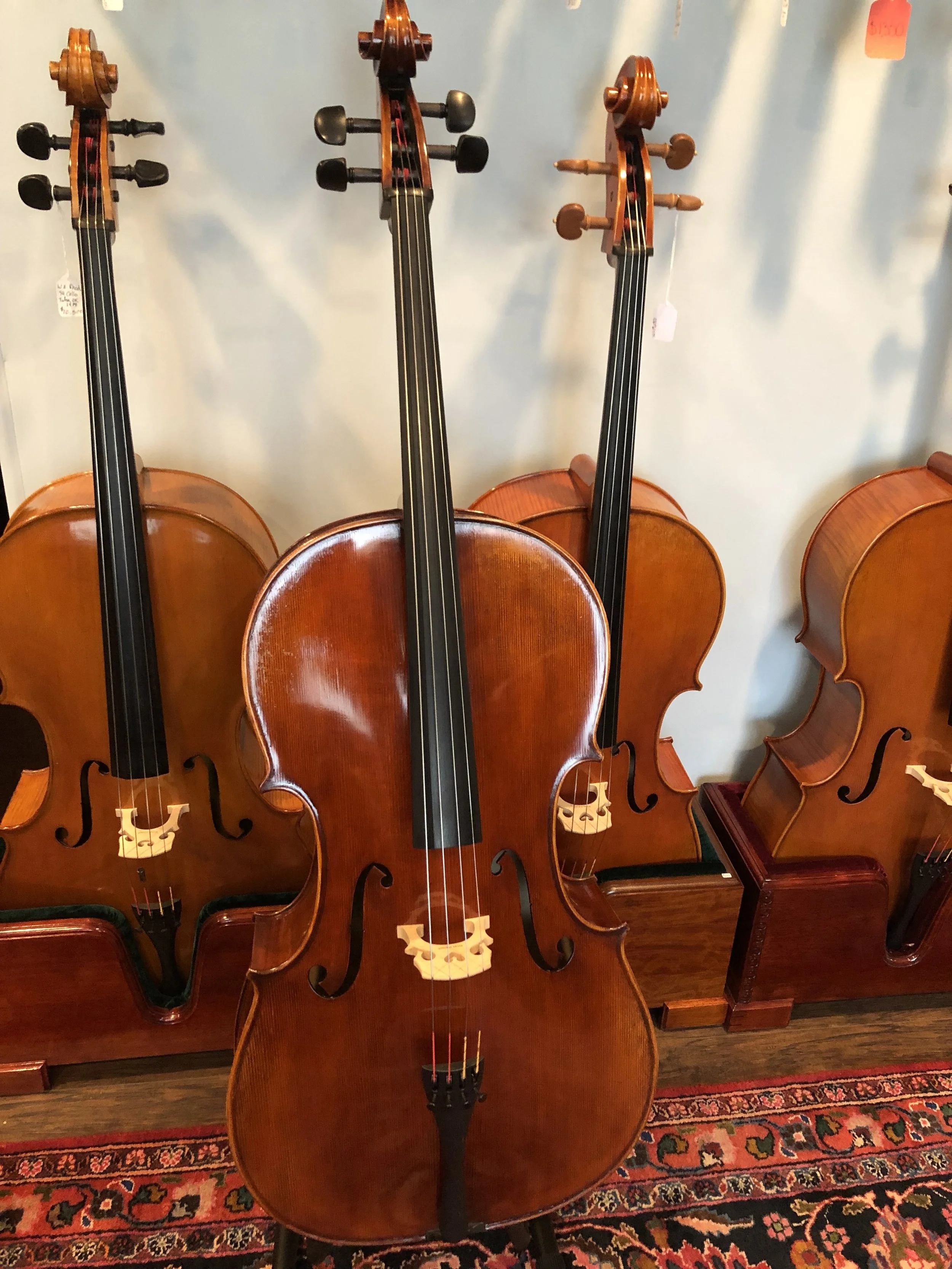 Tulsa Strings Violin Shop - 4:4 Rudoulf Doetsch 701 German Cello Front.jpg