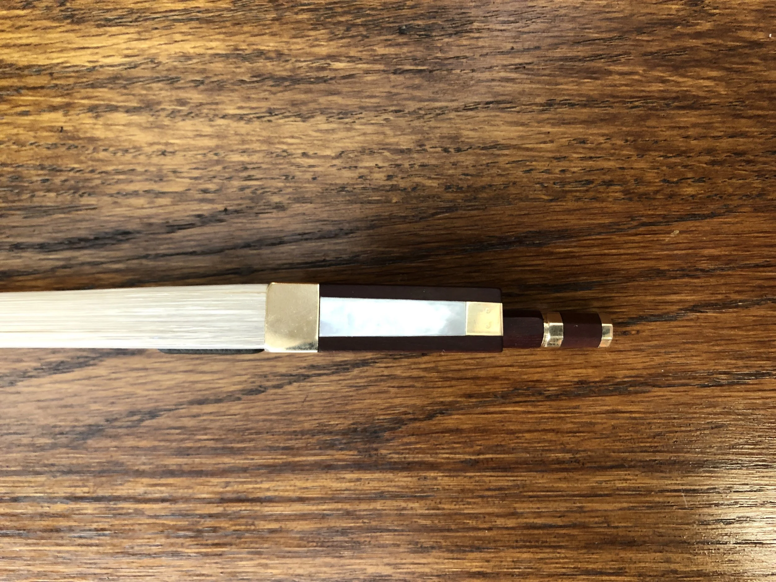 Tulsa Strings Violin Shop - John Bolander Violin Bow Frog Slide.JPG