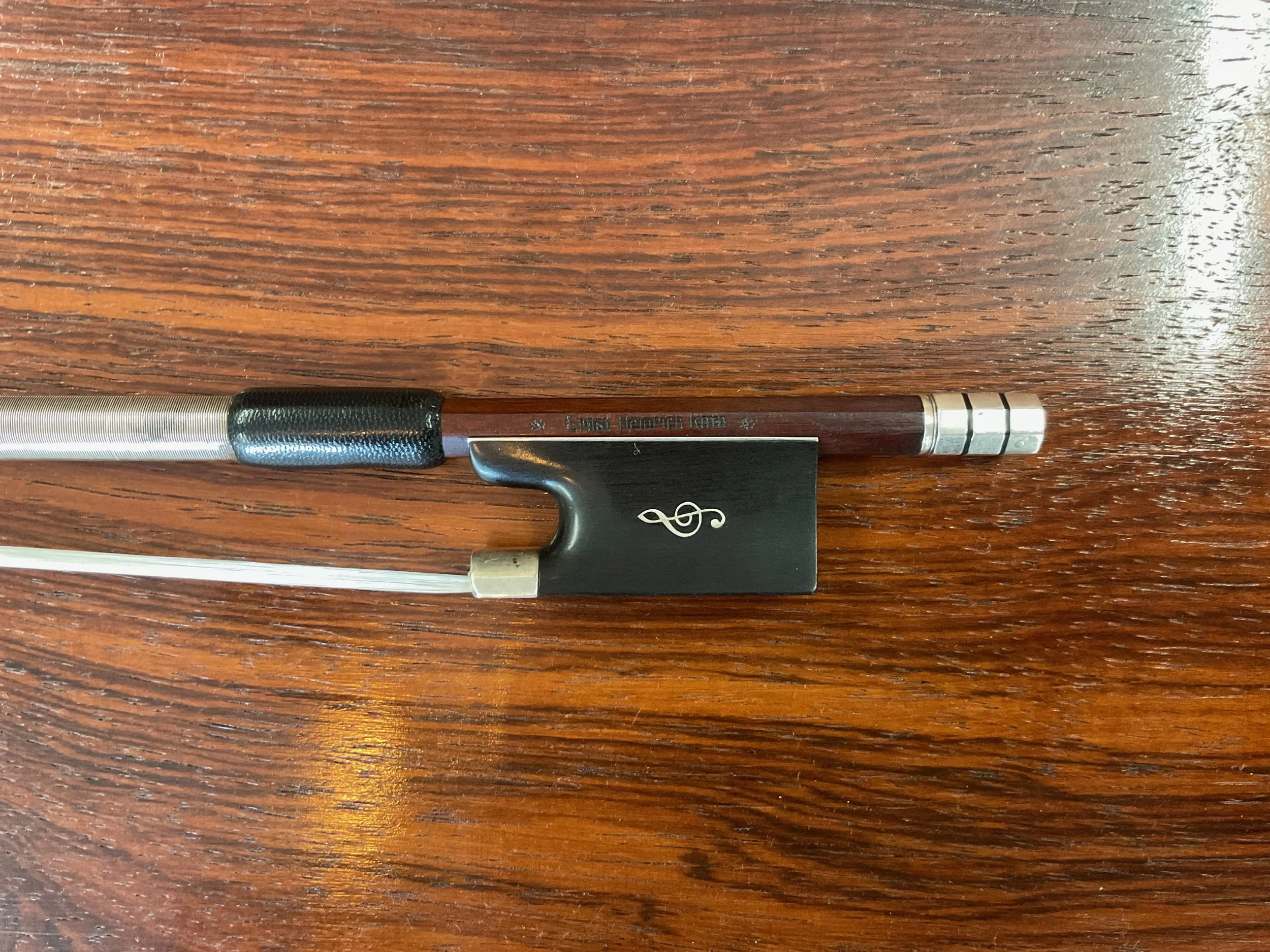E. H. Roth Violin Bow w/ Trebel Clef Frog