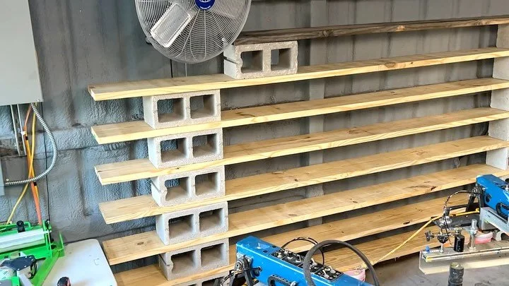 😍NEW INK WALL &hellip;.This year&lsquo;s busy season completely blew up our Ink Kitchen 🥲 Not proud of the Before picture 🤡 but we made it right. This time of year is always perfect for shop projects like this!