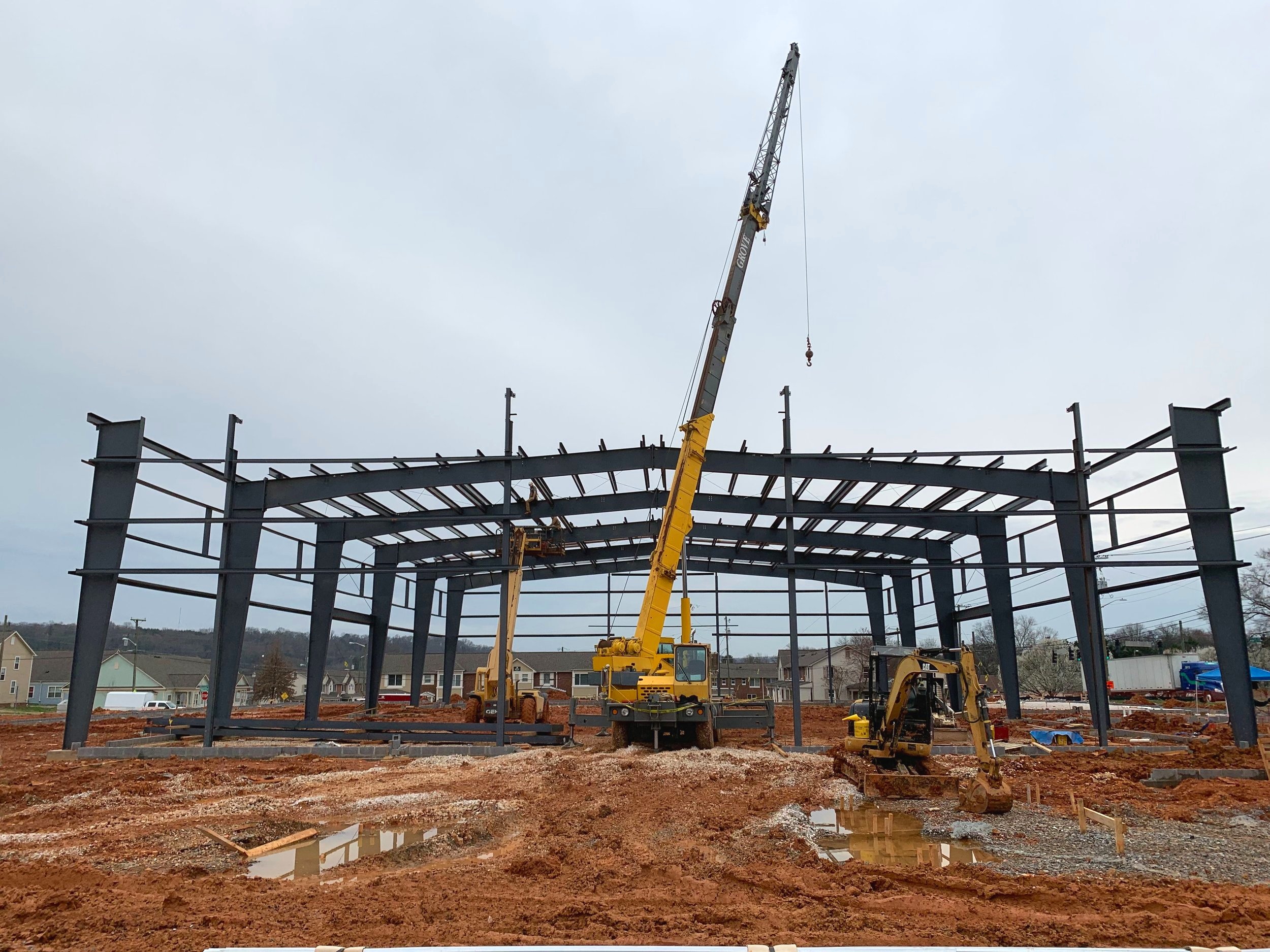 Steel is up at the Lonsdale Area Ministry Complex.