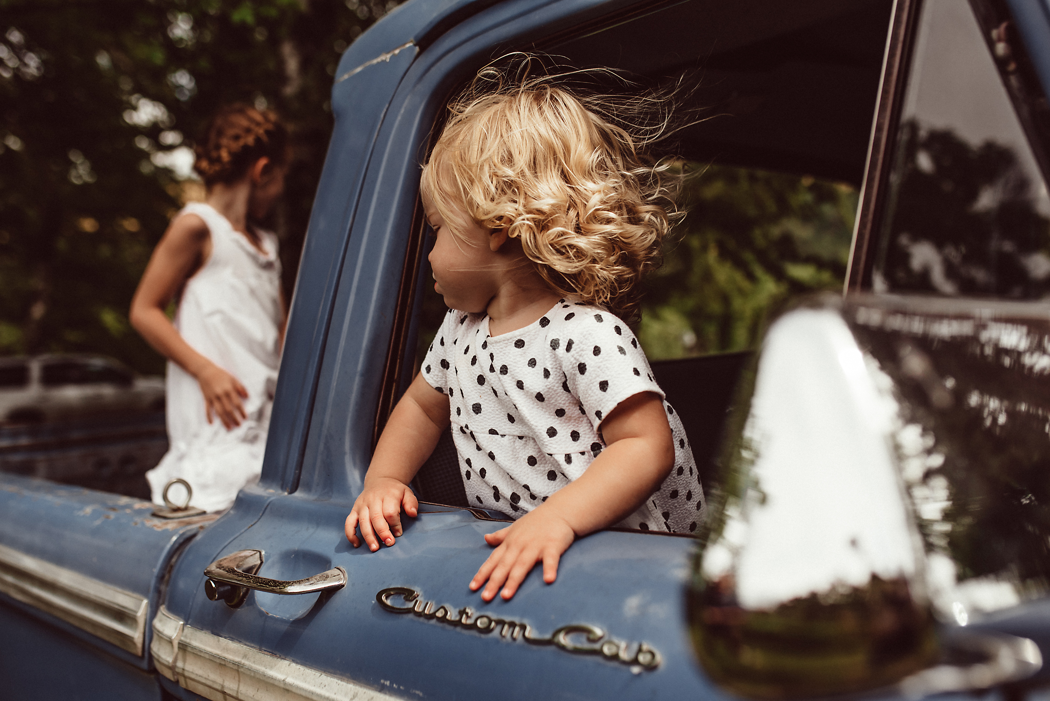 Girl in car