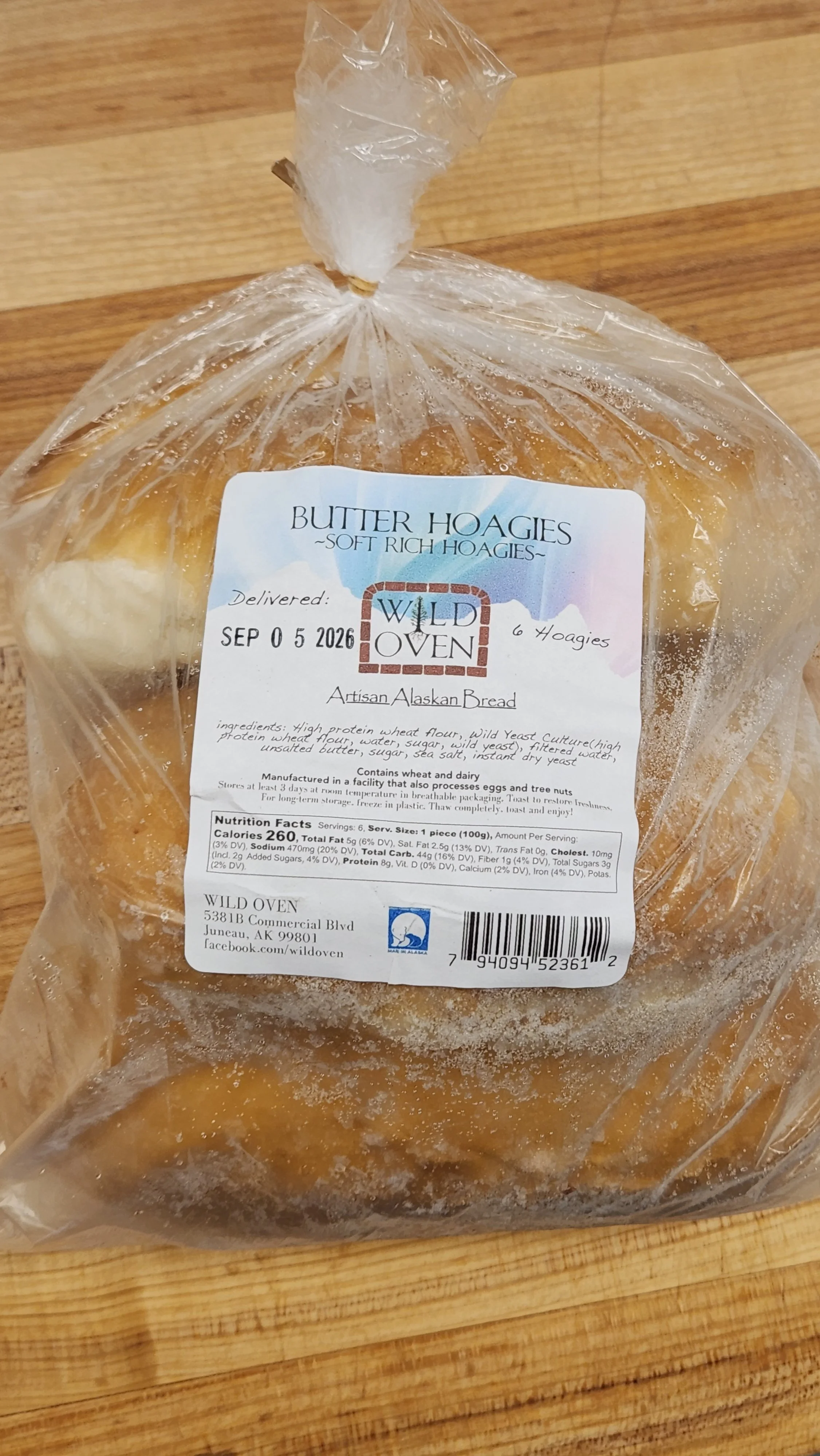 Frozen Butter Hoagies