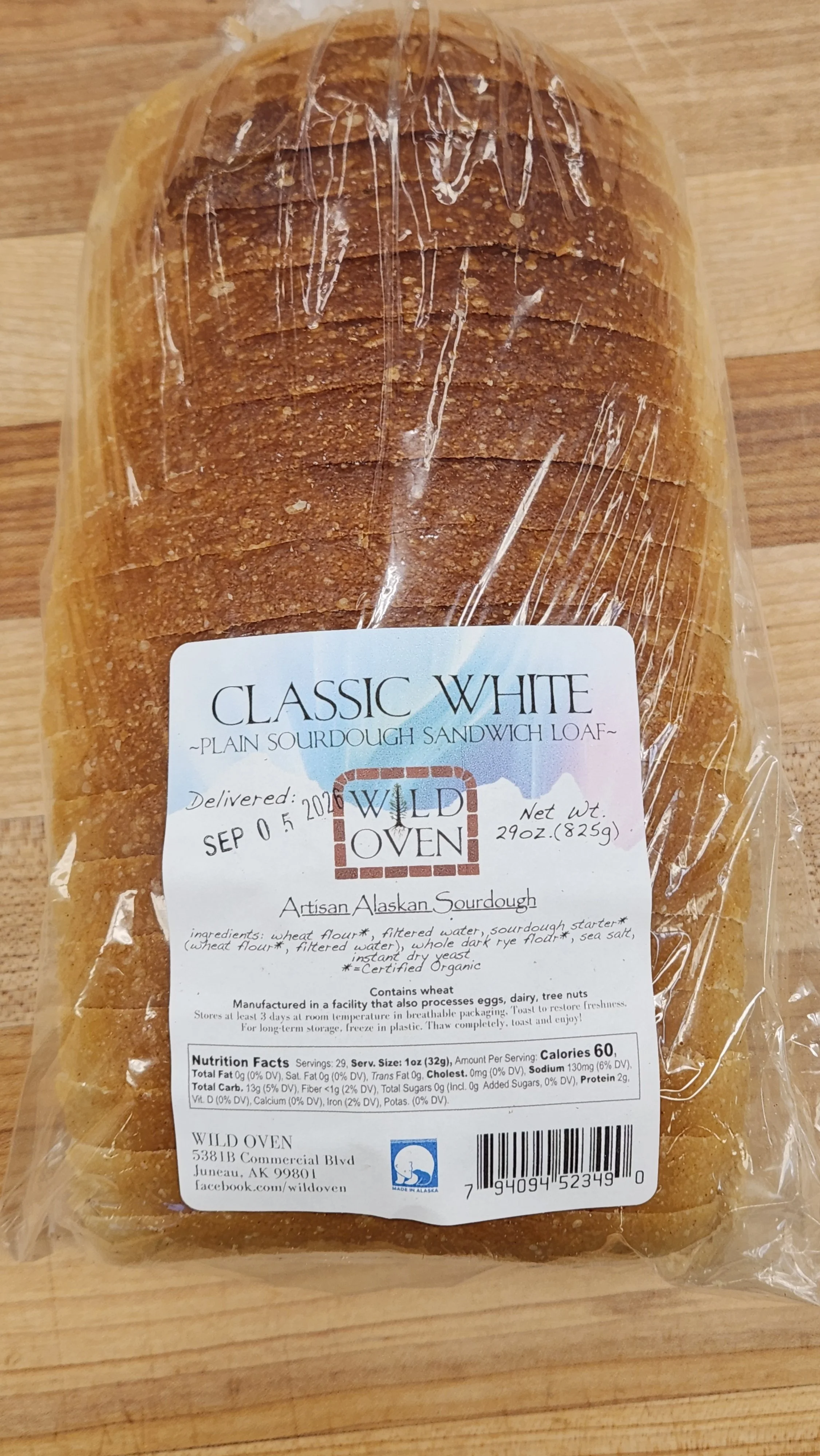 Frozen and Sliced Classic White Sandwich Loaf