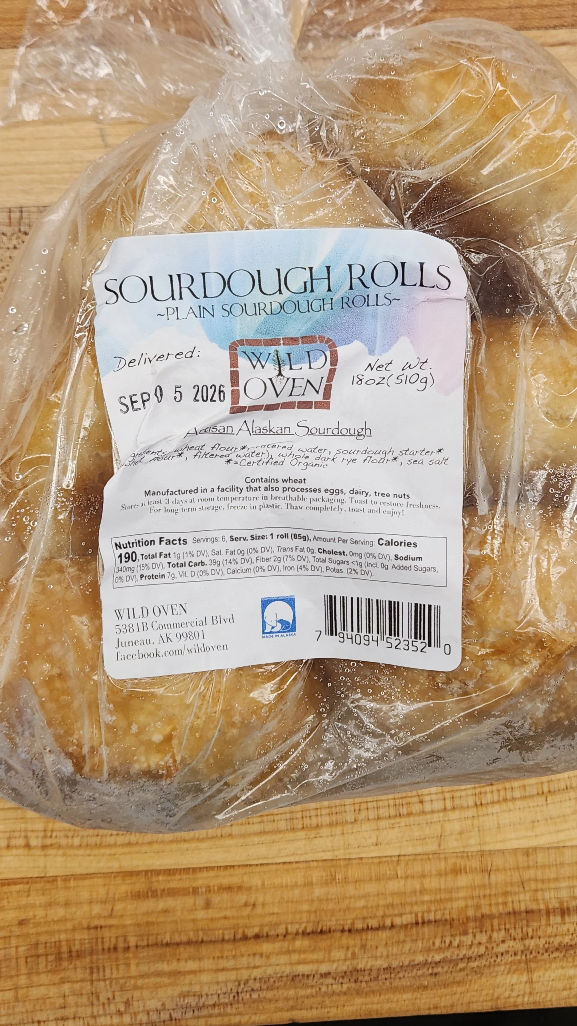 Frozen Sourdough Rolls