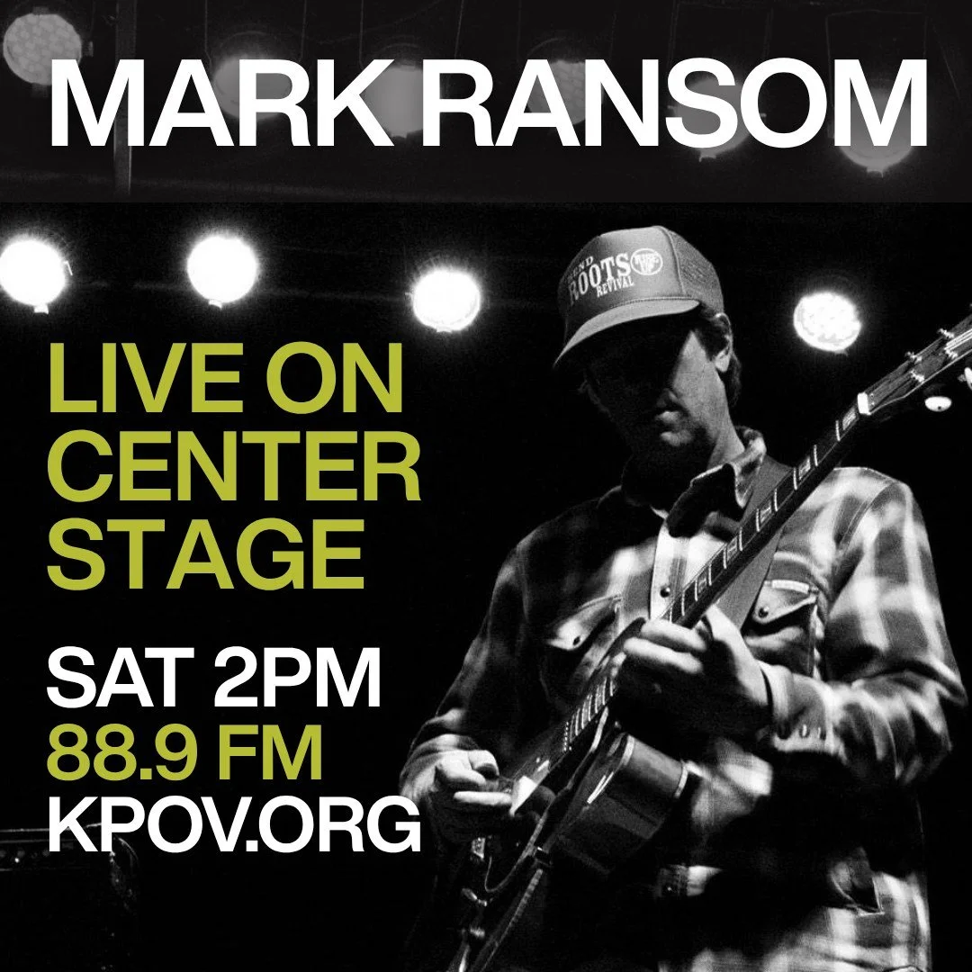 It's the last day of our Fall Fund Drive and we're stoked for Mark Ransom to play live in the KPOV studio. Tune into Center Stage today at 2pm and join us!
Local voices and local culture matter. KPOV is truly community radio – built by and for