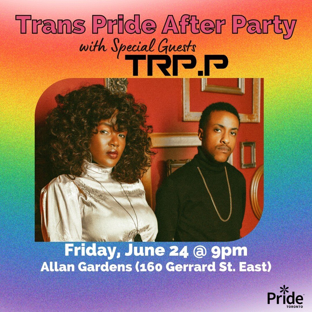 🌈 Happy Pride!🌈 

The Trans march will be ending at Allan Gardens where we will be performing at 9pm! Come celebrate our album release and queer pride at Trans Pride After Party!

#pride🌈  #happypridemonth #happypride #queerart #queerpride #pridem