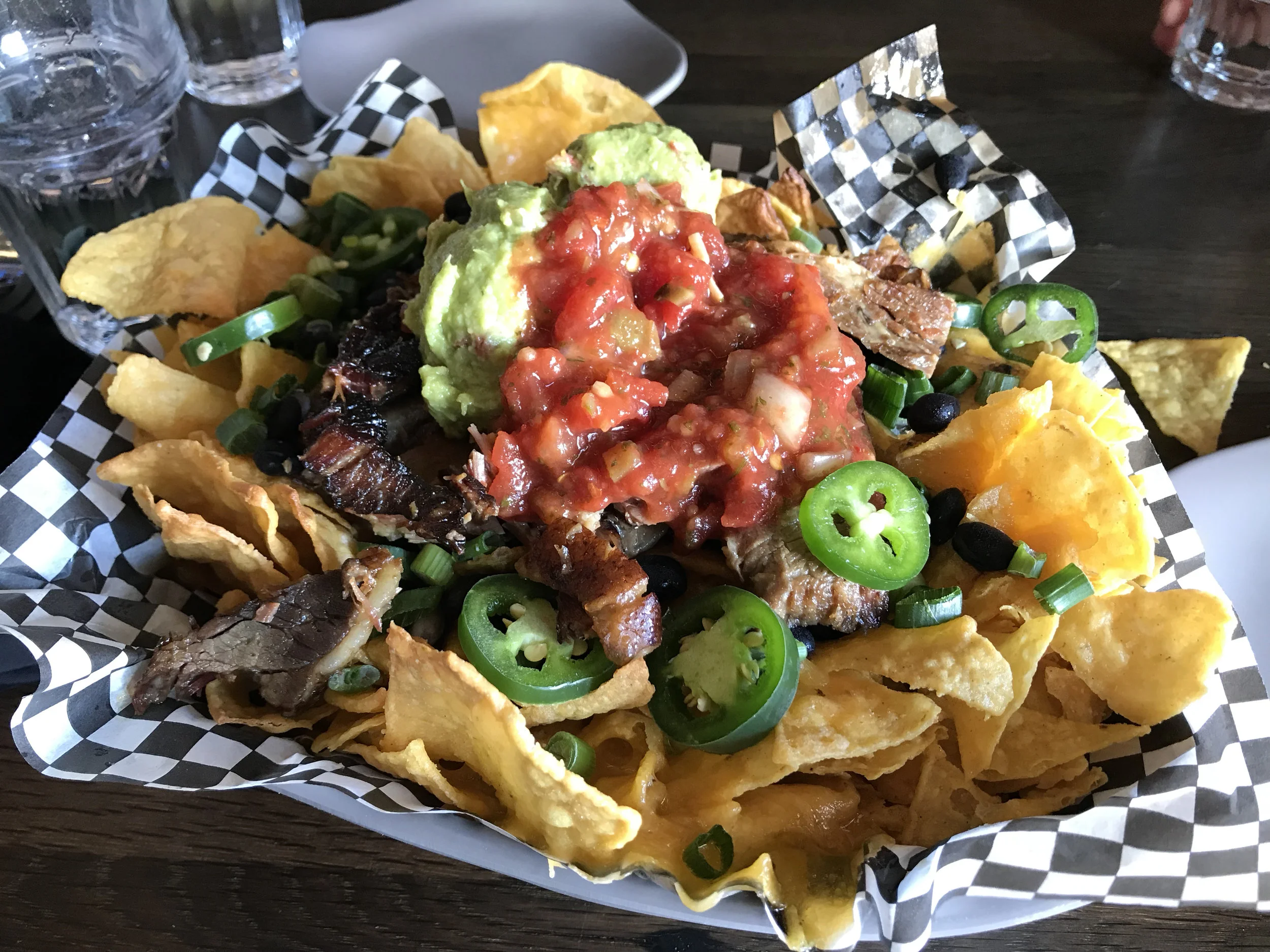  This heaping nacho plate from the  