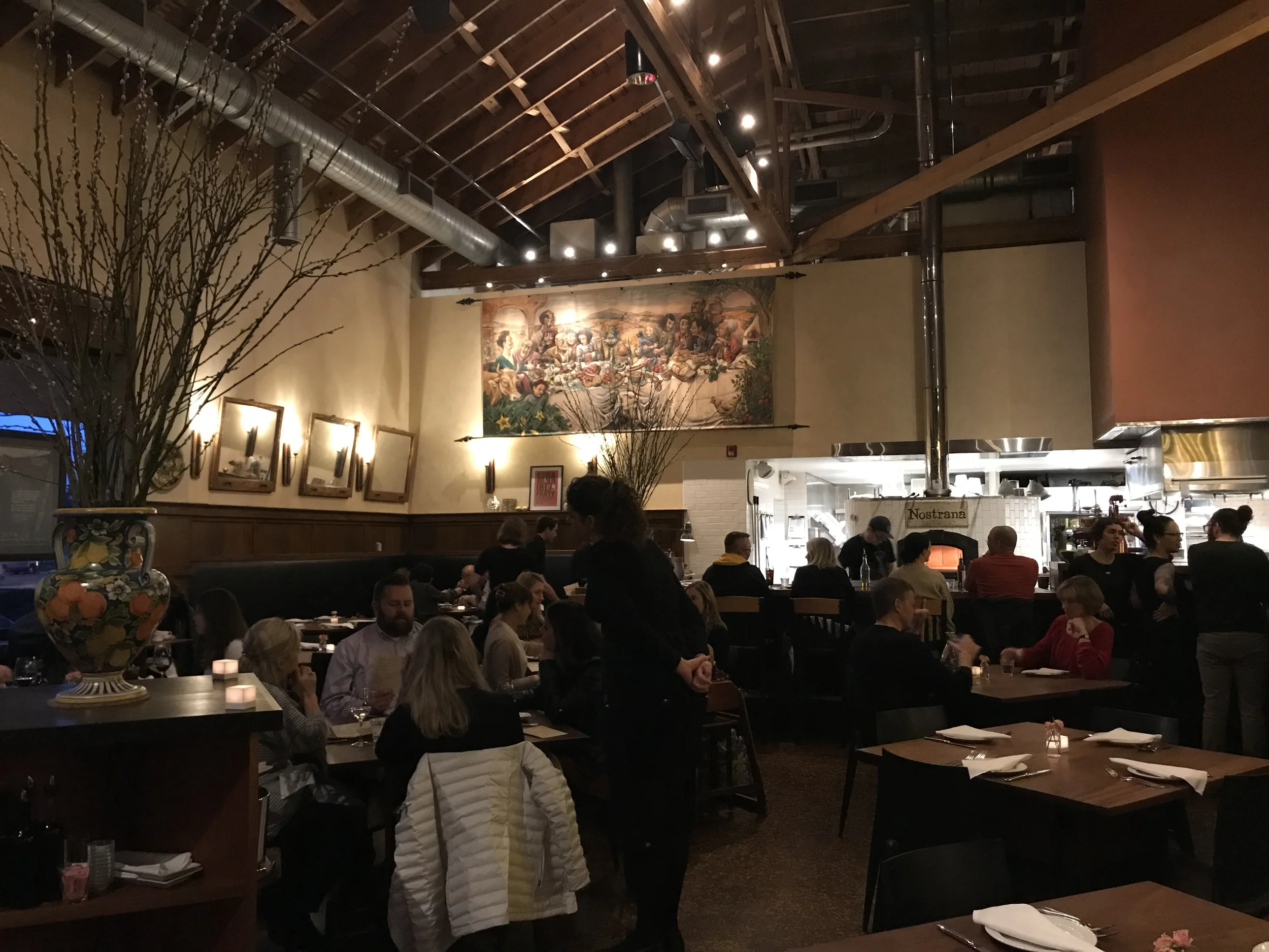 5 p.m. at Nostrana the place is quickly filing up. Reasons? Food to die for and tremendous service. Image Courtesy: Dan Meyers