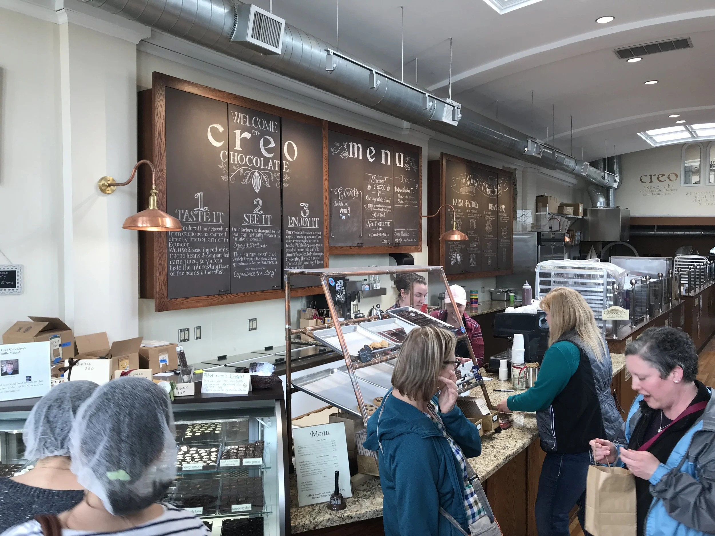 A view inside Creo Chocolate Factory. If you enjoy chocolate, this place is your jam. Image Courtesy: Dan Meyers