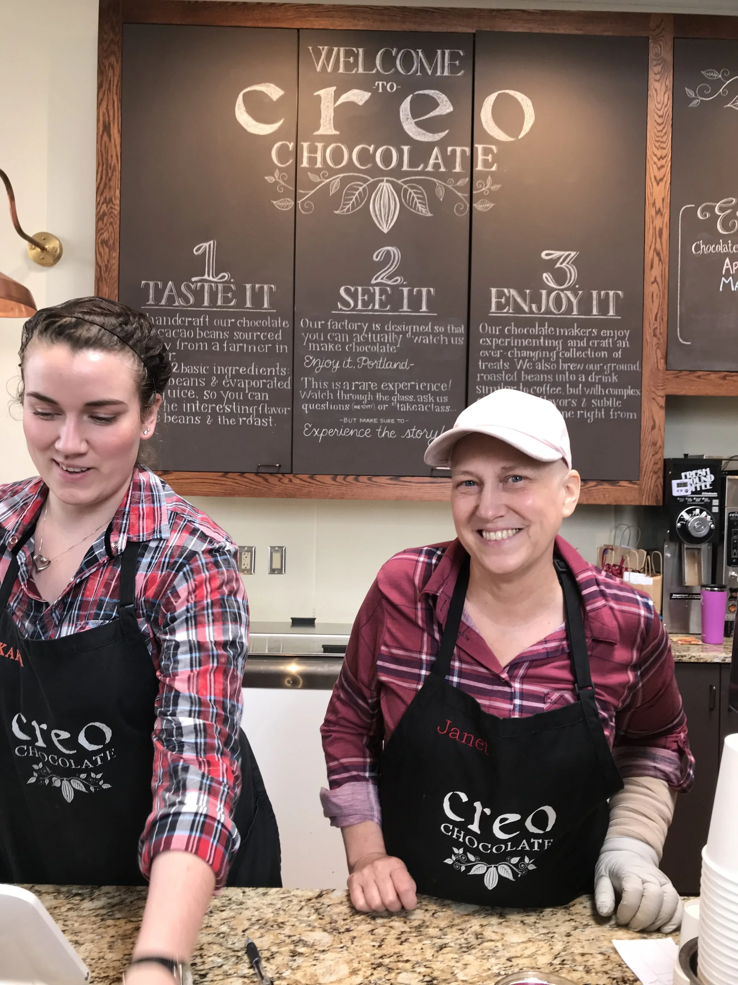 Janet Straub and her niece Karen. Creo is owned and run by the Straub's and there is love and care at every turn. Image Courtesy: Dan Meyers