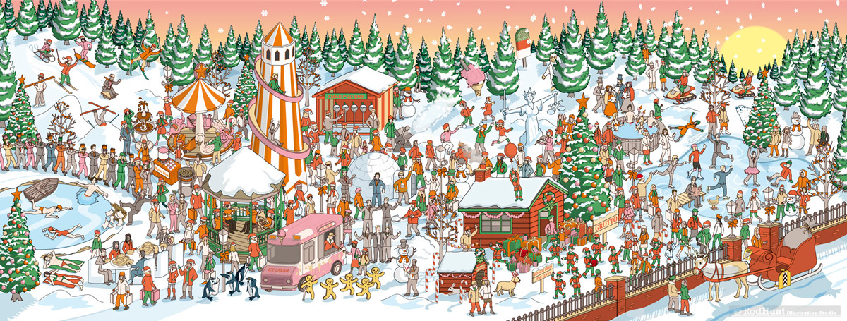 See if you can find Santa in this drawing? Good luck ;).Image Courtesy: HowStuffWorks.com
