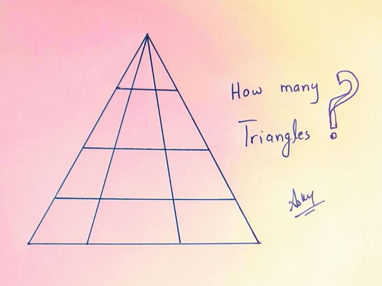 How many triangles can you see here? Image Courtesy: DrASKY/Facebook