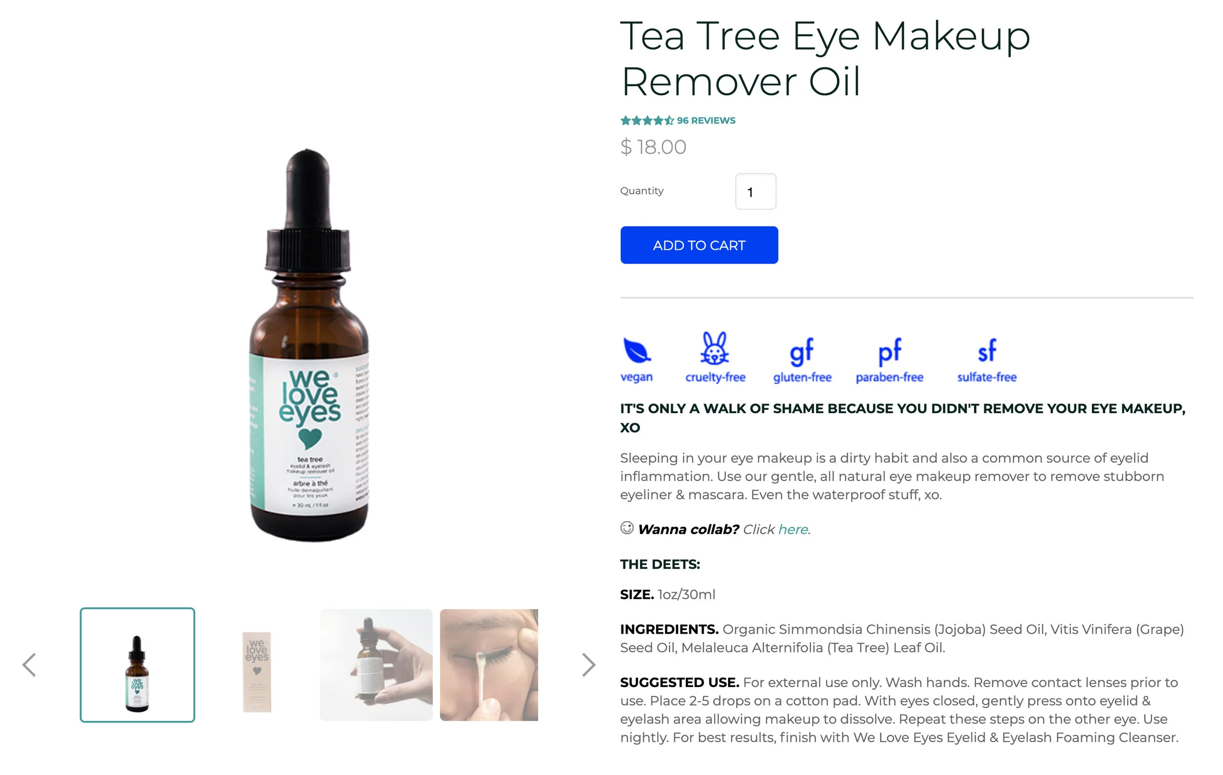 Perhaps this bottle of We love eyes can reduce the walk of shame factor ;)? Image Courtesy: weloveeyes.com