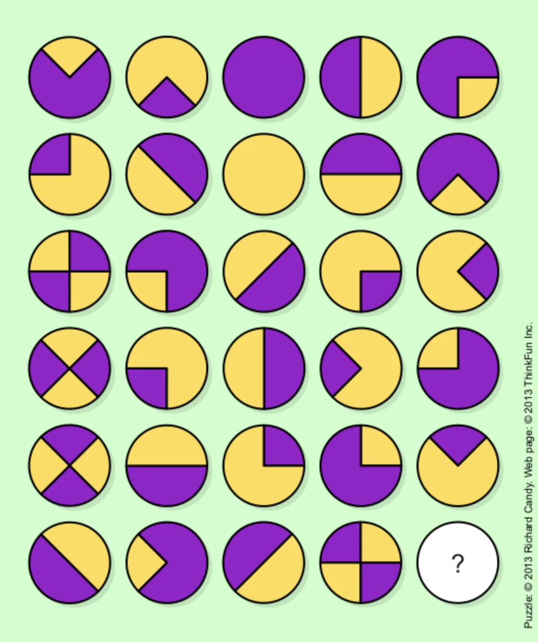 What should the 30th disc be? Image Courtesy: Puzzles.com
